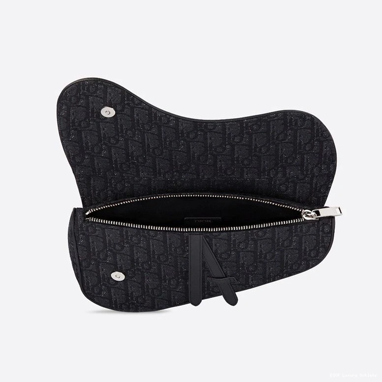 Cheap Motif Canvas Saddle Dior Black Oblique Crossbody 0719 Luxury